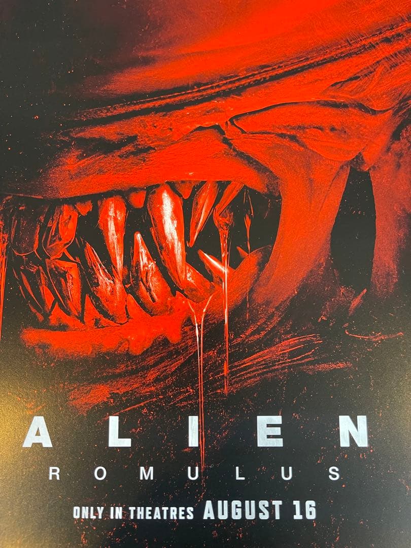 *枚数限定*映画館用片面印刷ポスターUS版:エイリアン ロムルス IMAXver