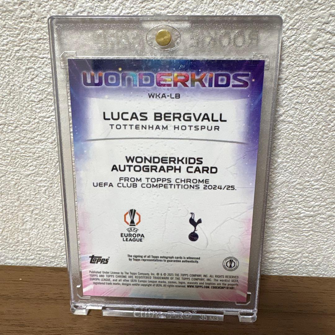 さかつ　lucas bergvall /50 直筆サインカード