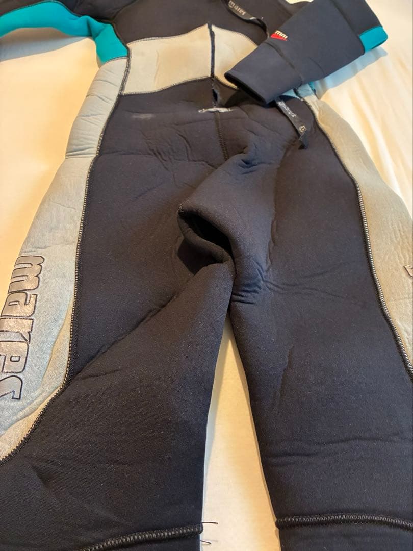 美品☆Mares☆マレス☆レディース☆フルスーツ ブラック/グレー/ターコイズ