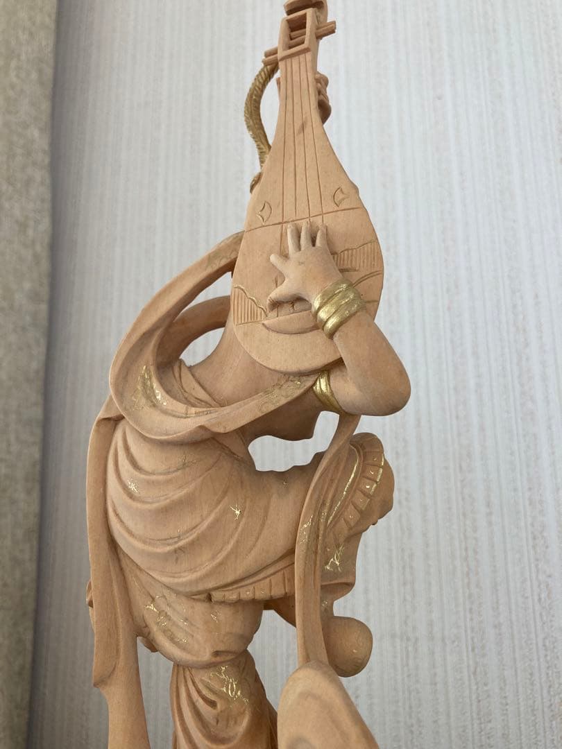 彫刻　木彫り　手彫り　飛天　天女