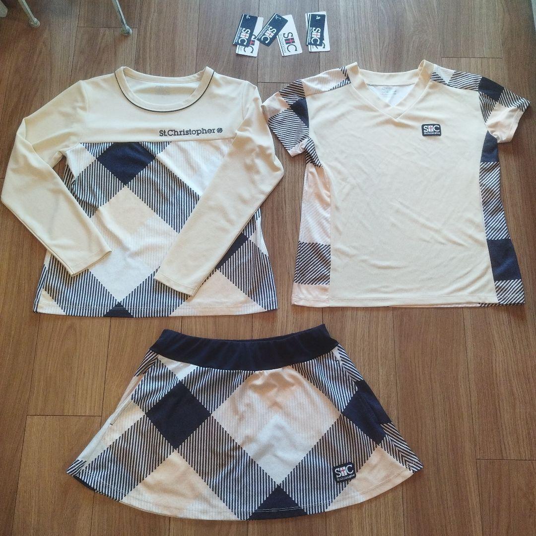 ま*ゆ様 セントクリストファーの長袖トップス、半袖トップスとスコートの3点セット
