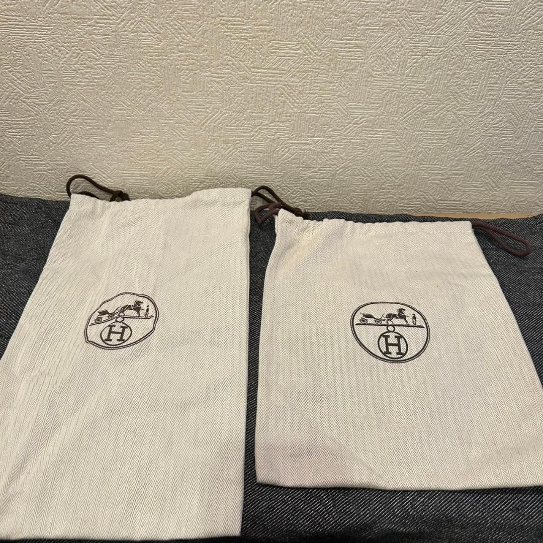 HERMES エルメス 純正 ショップ保存袋 まとめ売り 巾着 ベージュ 11枚