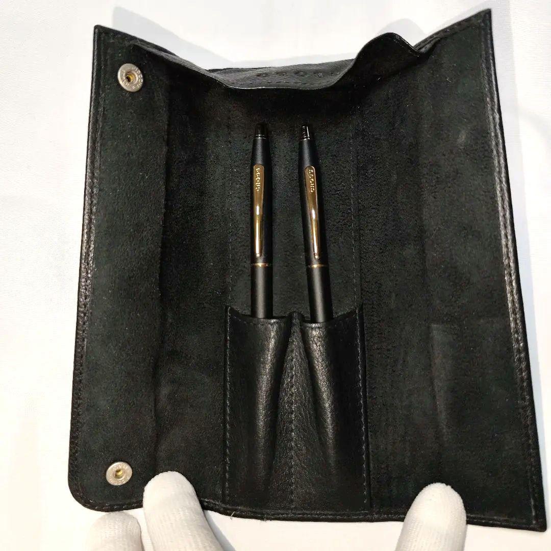 【未使用保管品】CROSS ボールペン シャープペンシルセット レザーケース付き