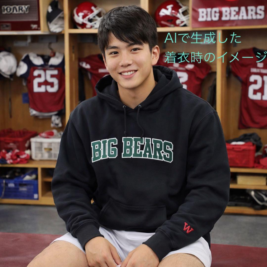 早稲田大学 アメフト BIGBEARS パーカー サイズL