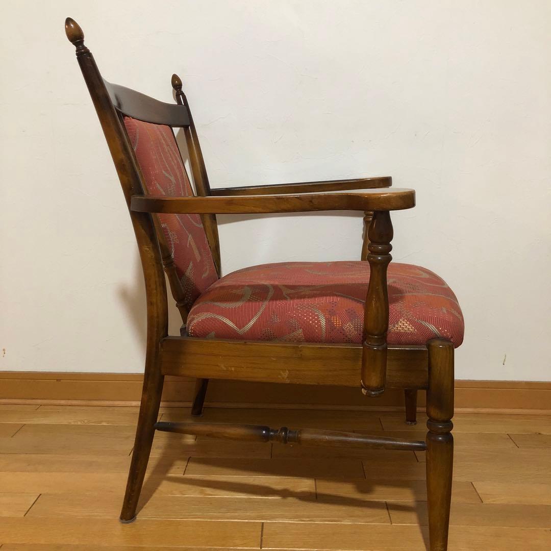 ヴィンテージ カリモク コロニアル アームチェア 椅子 1脚 応接　③
