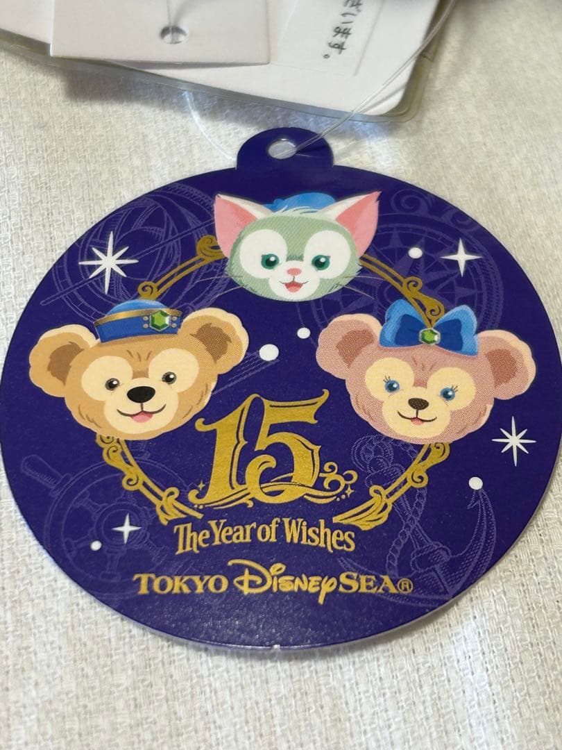 ㊵☆新品・未使用☆ダッフィー シェリーメイ　ジェラトーニ　ぬいぐるみバッチ①