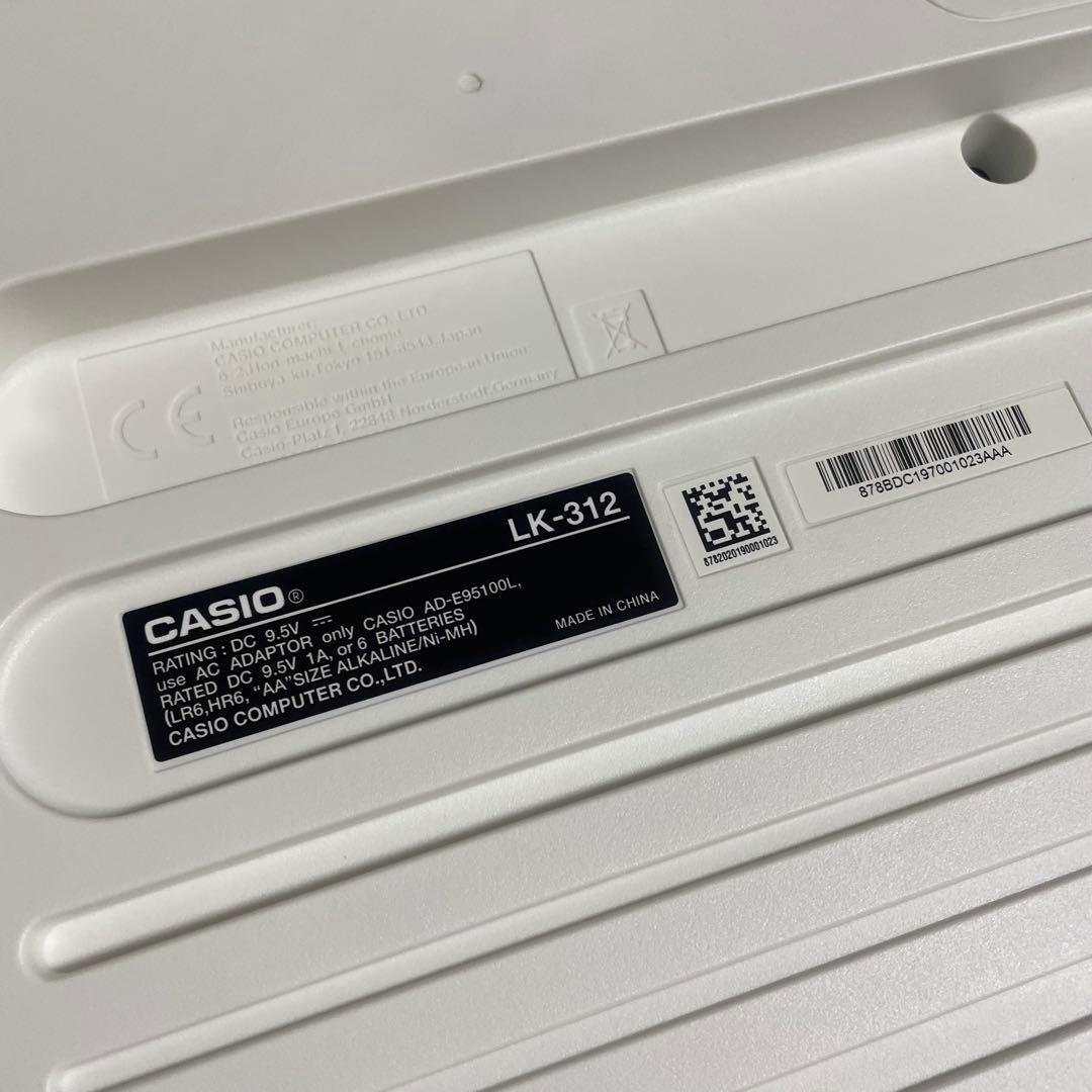 【美品/マイク付】CASIO 光ナビゲーションキーボードLK-312 カシオ