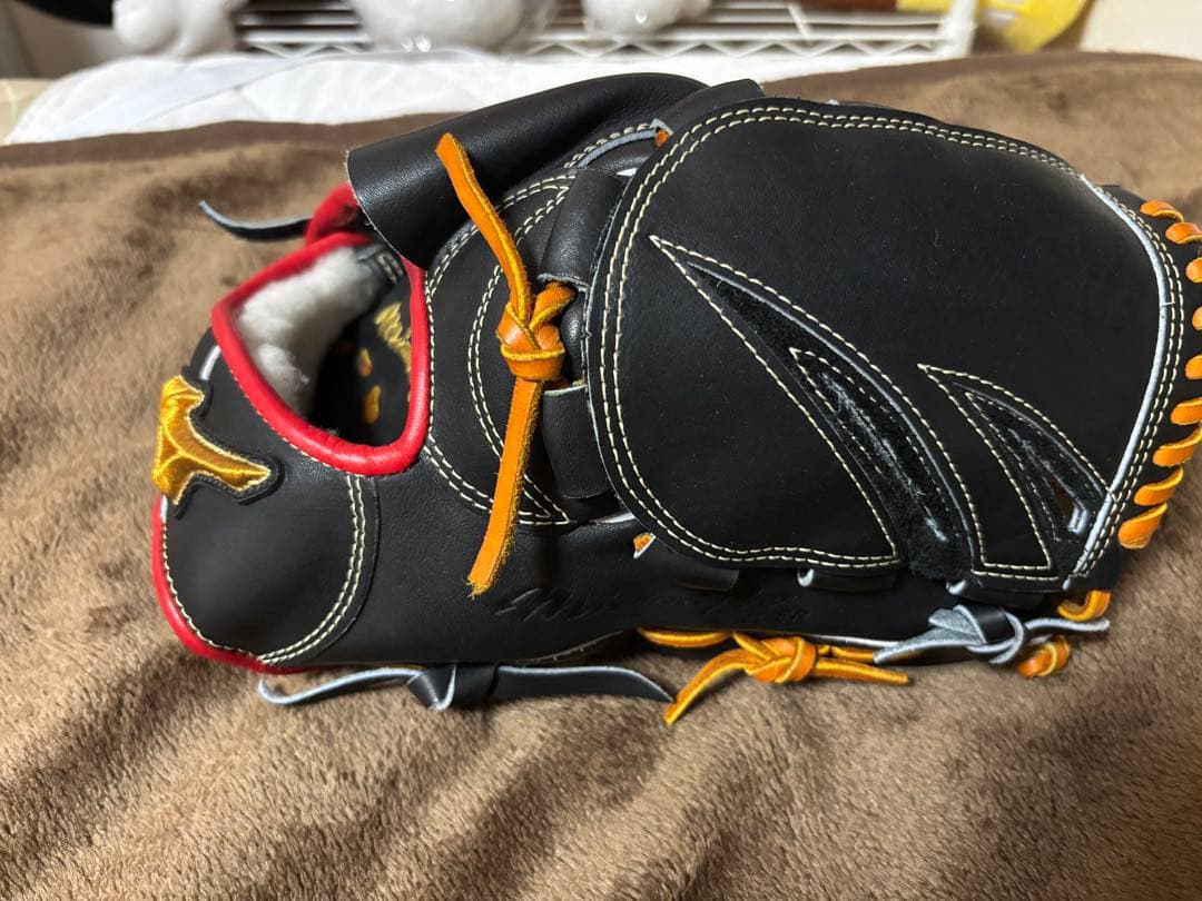 前田健太モデルMizuno Pro ブラック レザー　ピッチャー用　収納袋付き