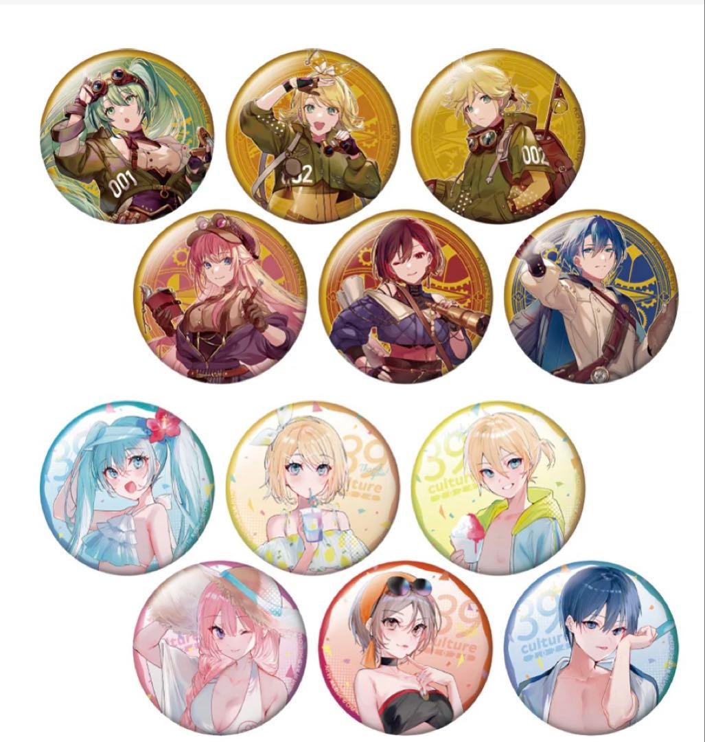 初音ミク　メタリック缶バッジ　10BOX