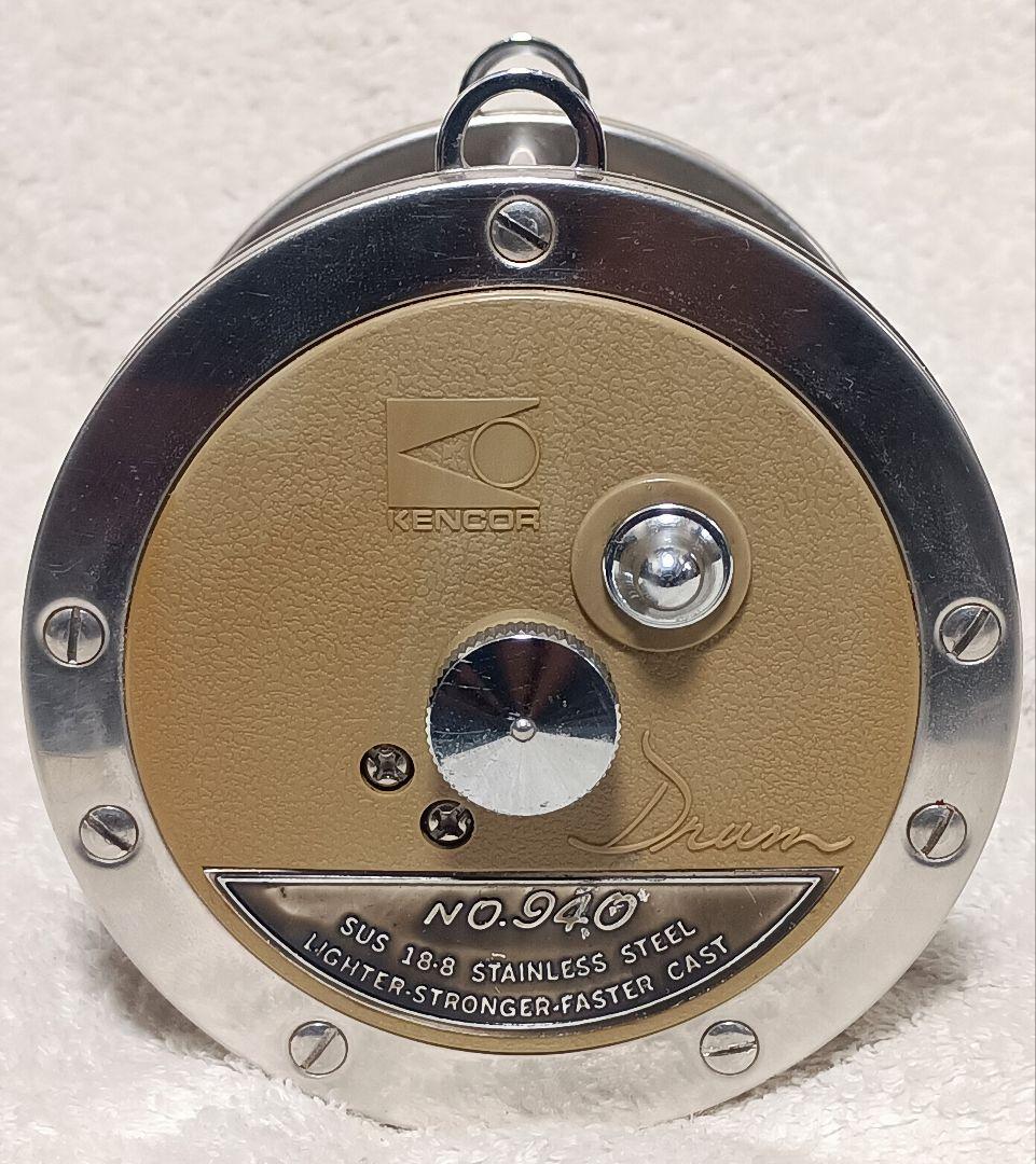 レア品！ケンコードラム940底物両軸リール！クエ釣り用新品ライン付