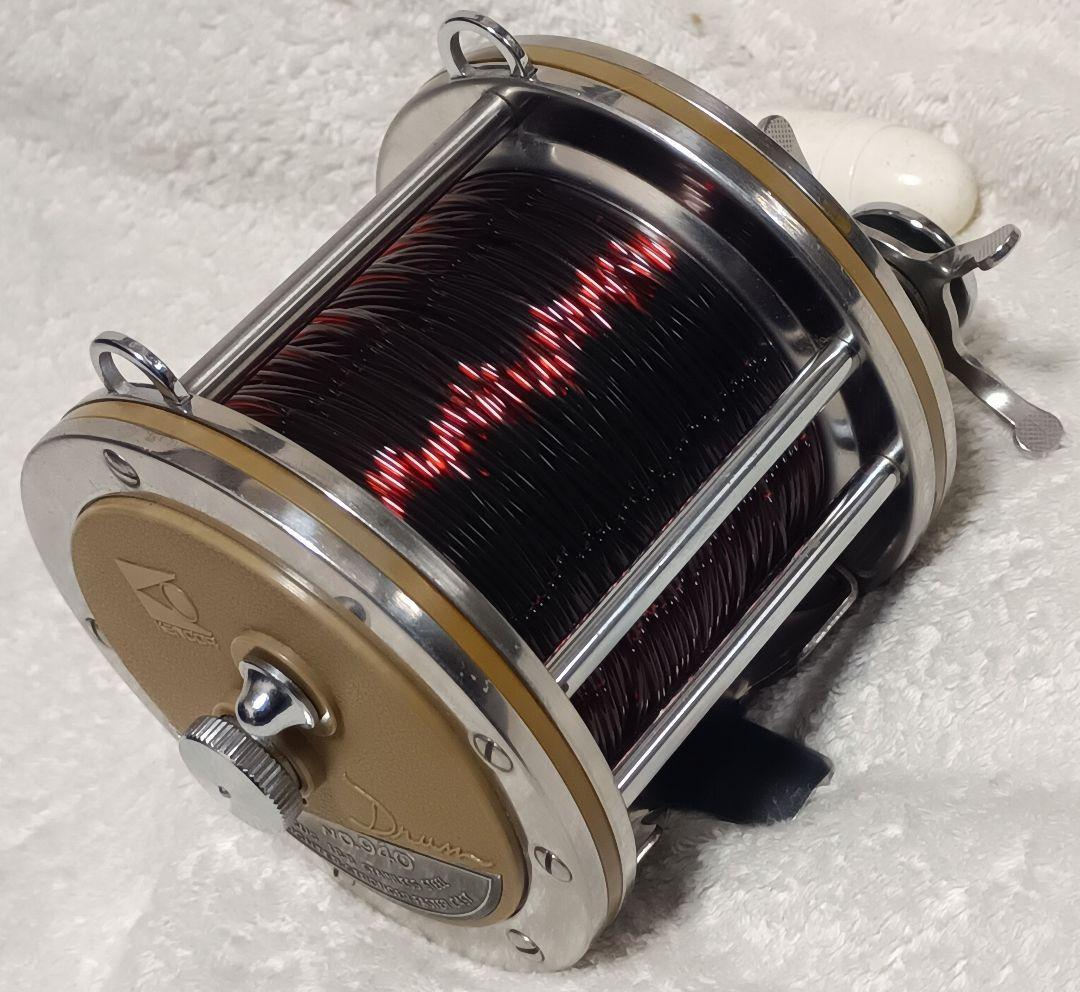 レア品！ケンコードラム940底物両軸リール！クエ釣り用新品ライン付