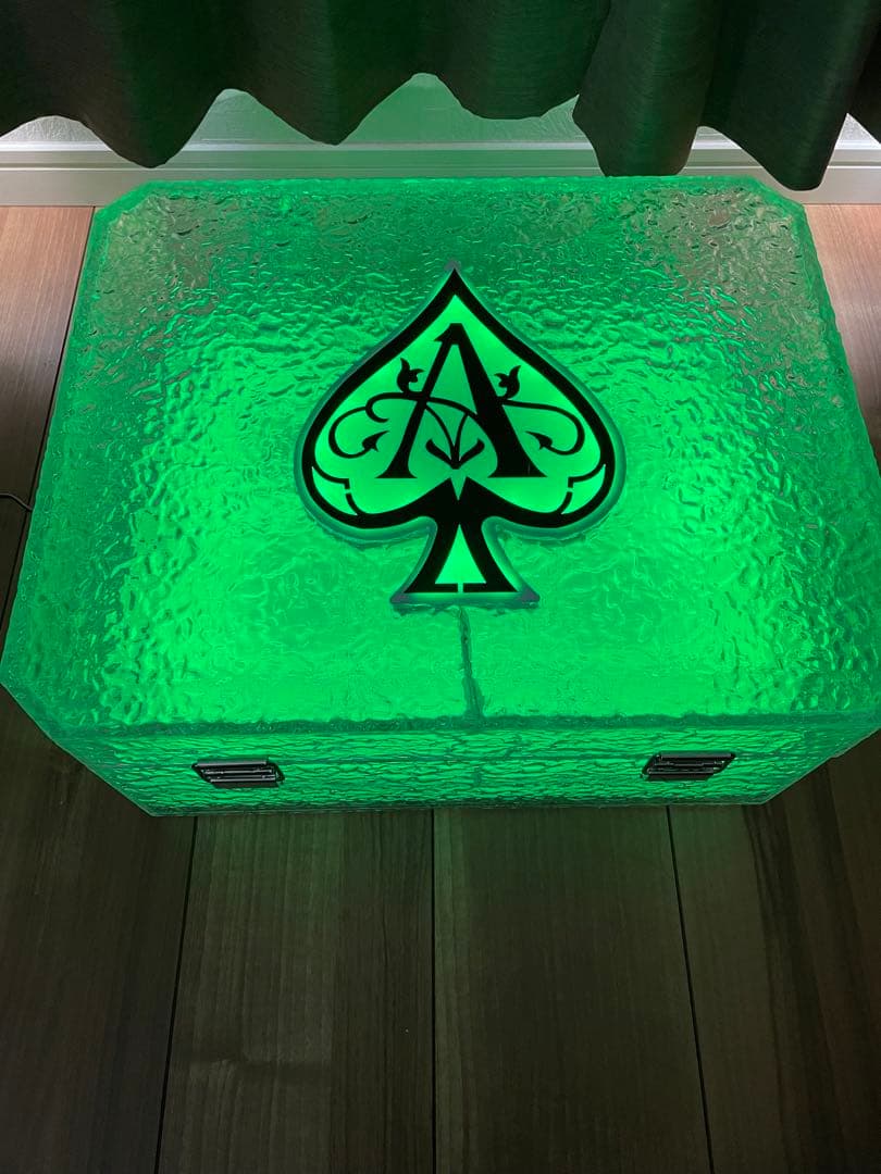 アルマンド 3本 LED 照明 ディスプレイ ケース 箱 空瓶 ビン 収納可能