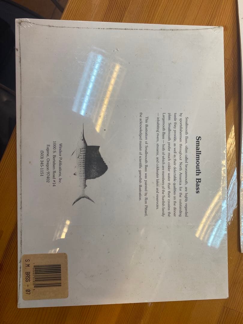 CHARMERルアーブリキ看板とバスのイラストセット　ブラックバス　ヘドン