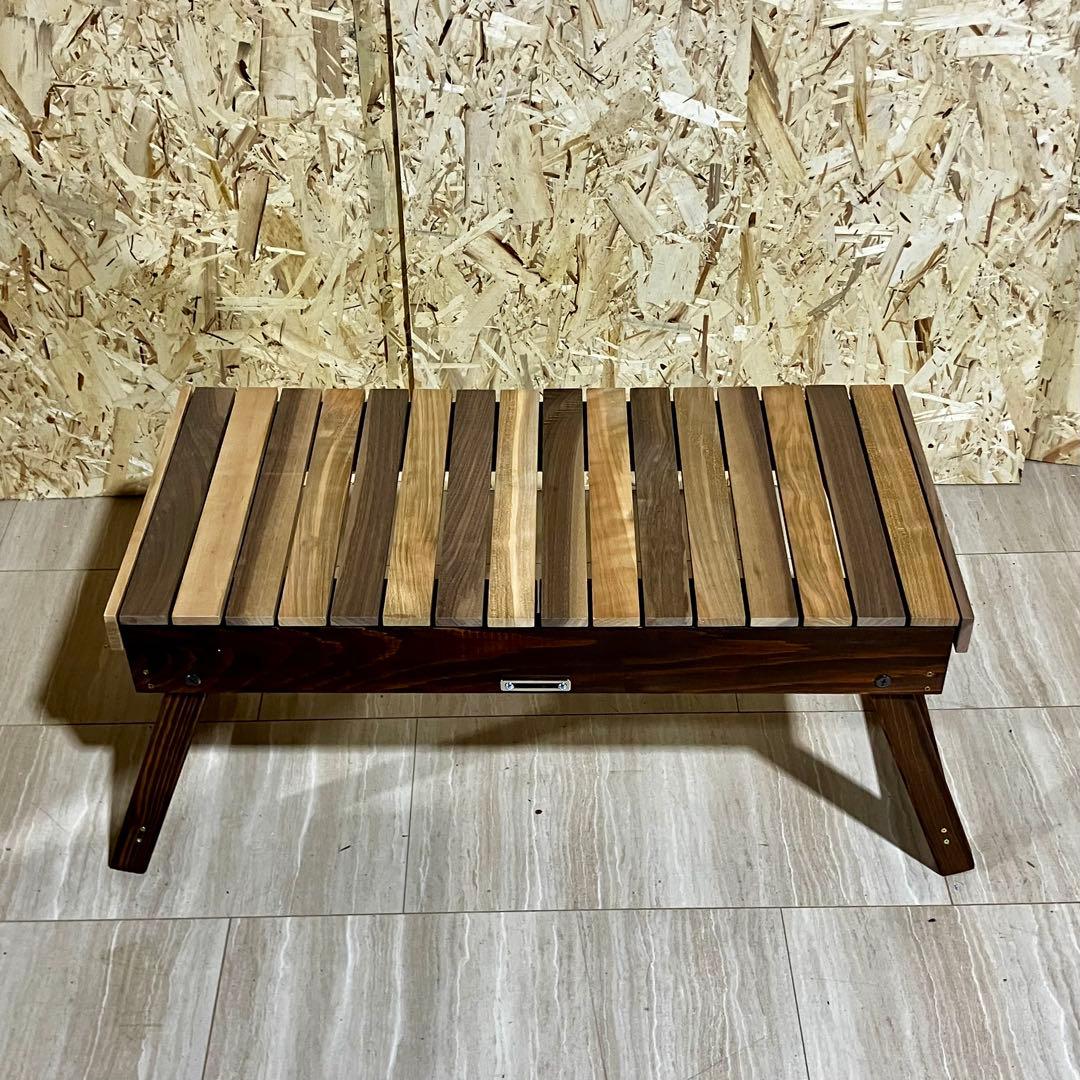 THEBOX 基本サイズ　天板天然ウォルナット×山桜　ボンベ引掛け　デニムバック