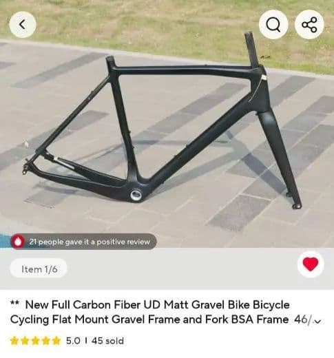 カーボングラベルフレーム