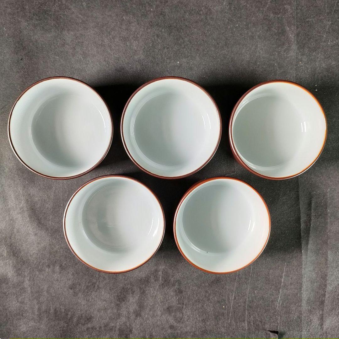 C5-2/館林源右衛門窯/蓋物蒸椀5客・小鉢5客/共箱/向付/銘々皿/飾皿