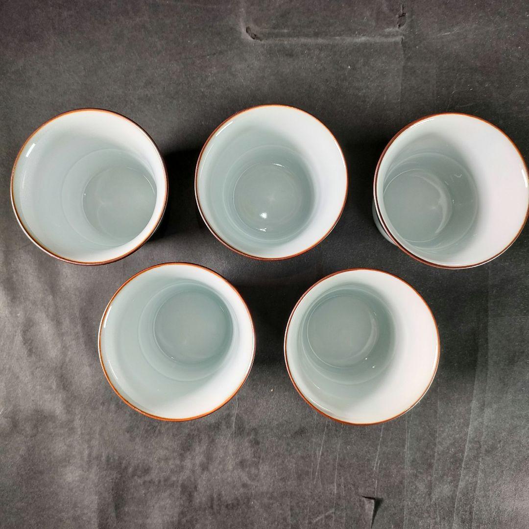 C5-2/館林源右衛門窯/蓋物蒸椀5客・小鉢5客/共箱/向付/銘々皿/飾皿