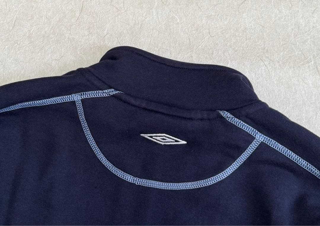 アンブロ　イングランド代表　ジップスウェット　ベッカム　フェード　y2k 短丈