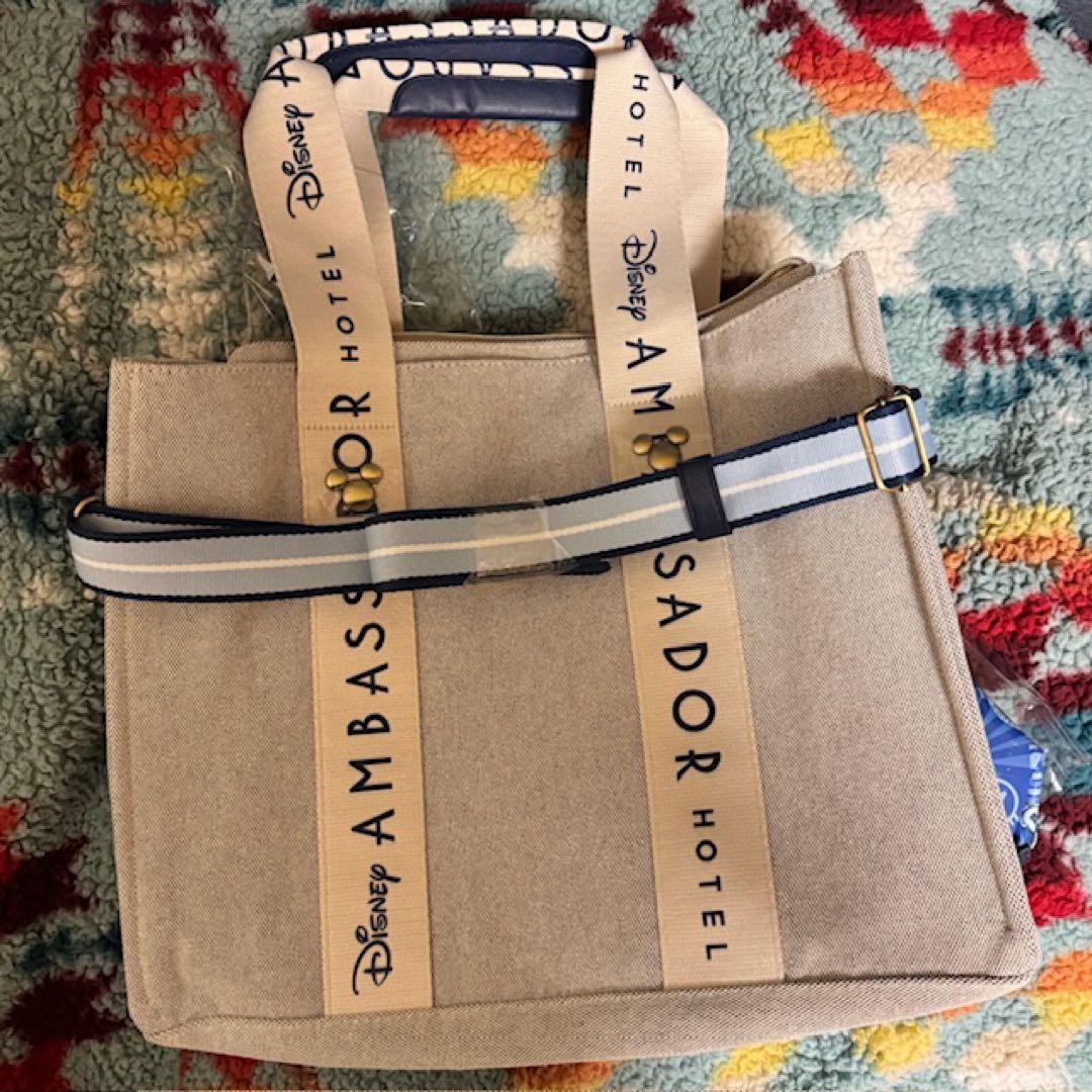 未使用新品タグ付きディズニーアンバサダーホテルトートバッグ宿泊者限定