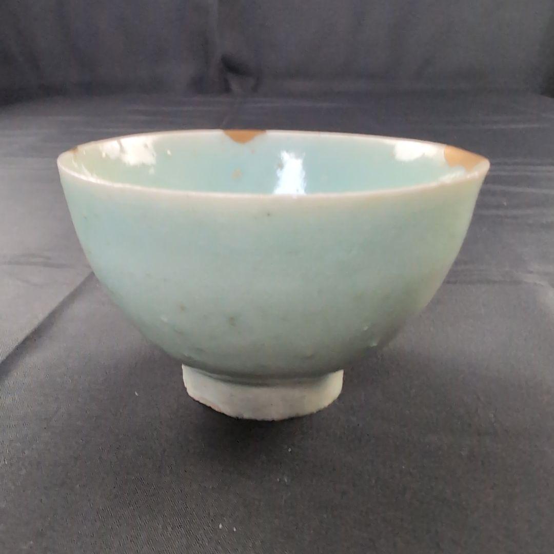 初期伊万里茶碗　初期伊万里青磁茶碗　古伊万里茶碗　古伊万里青磁茶碗 合わせ箱付き