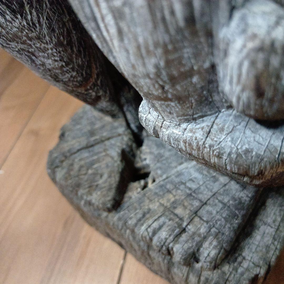 ダヤク族 ハンパトン 守神 神像 木彫 儀式 呪物 プリミティブアート 首狩族