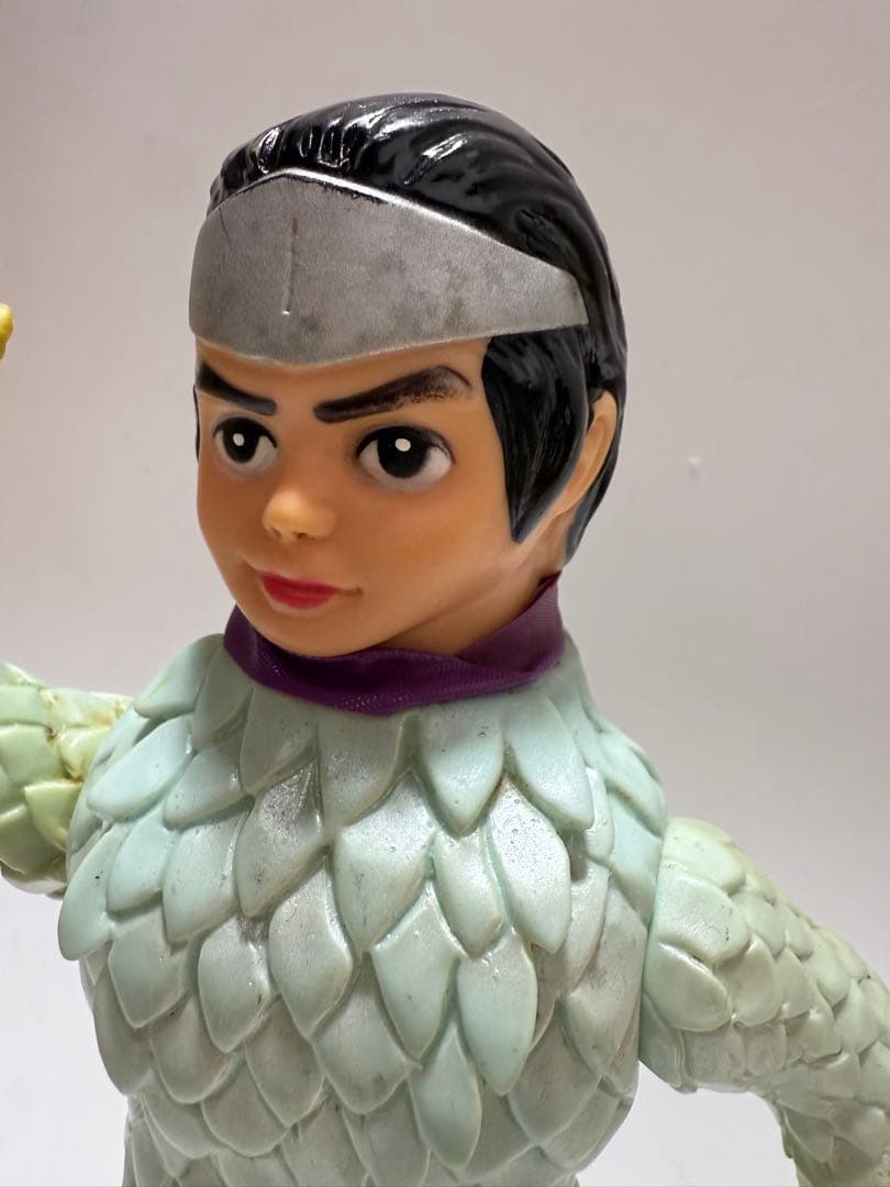 当時物 レトロ 変身忍者嵐 旧バンダイ 当時物ソフビ 面取れ　ソフビ ブルマァク