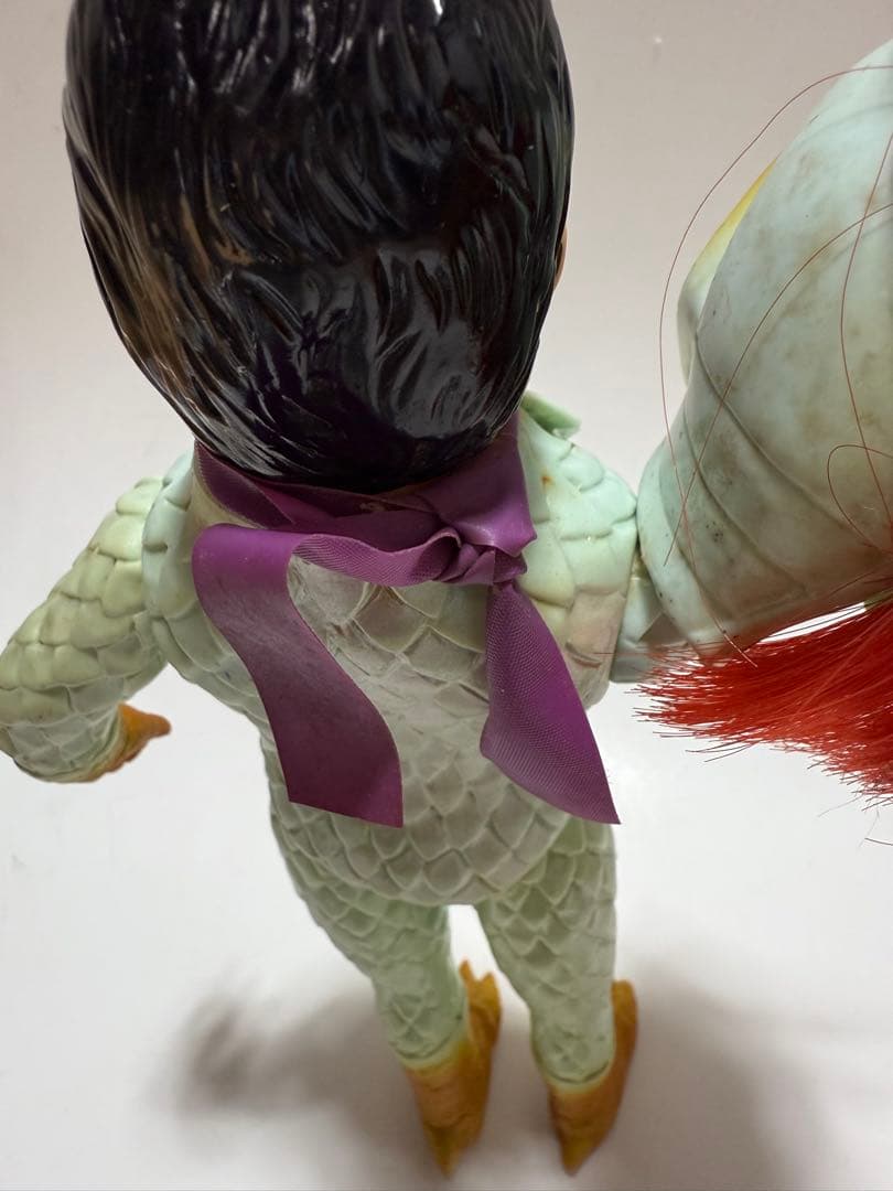 当時物 レトロ 変身忍者嵐 旧バンダイ 当時物ソフビ 面取れ　ソフビ ブルマァク