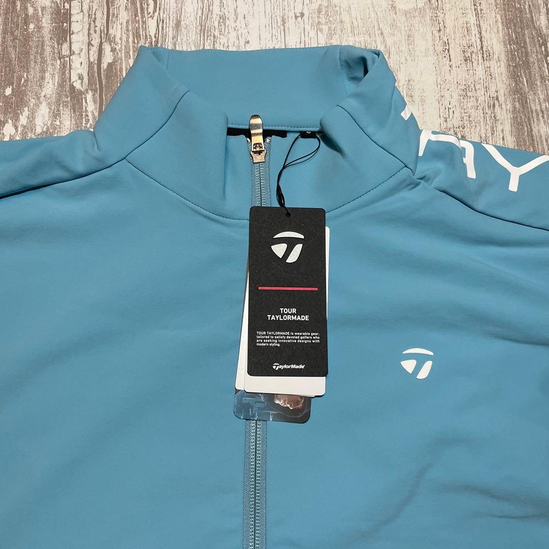 テーラーメイド　ゴルフウェア　ウィンドジャケット　ブルゾン　ライトブルー　O