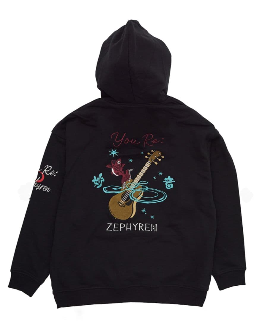 優里×ZEPHYREN YouRe Betelgeuse パーカー ブラック