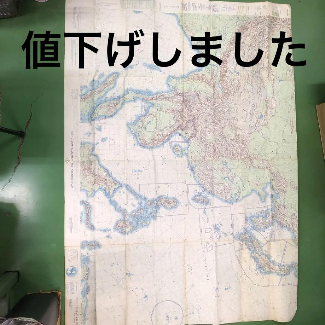 米軍　アメリカ軍　自衛隊　アンティーク　 古地図　ミリタリー　ビンテージ