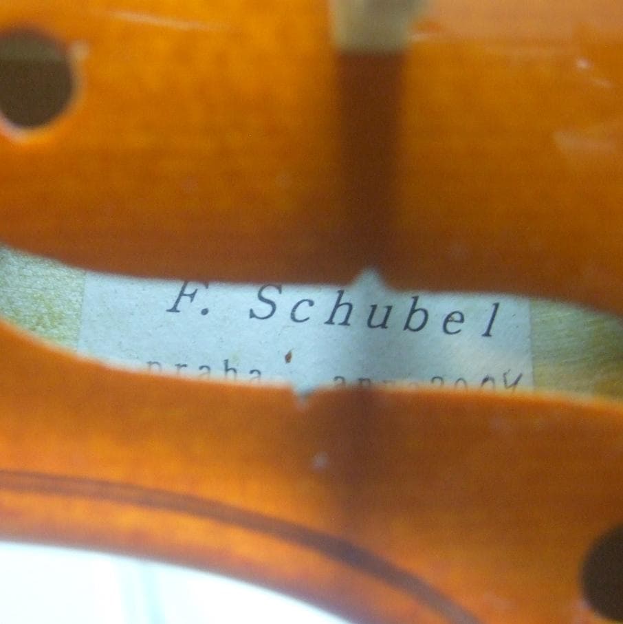 チェコ製 F.Schubel 1/4 バイオリン 弓 ケース 本体美品 メンテ済