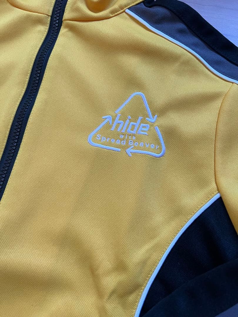【美品】hide イエロー ジップアップジャージ hide刺繍