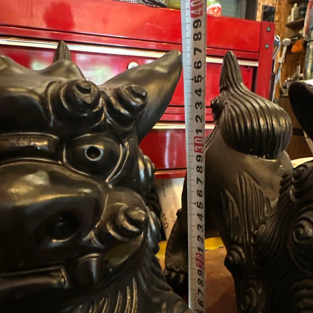 シーサ　シーサー　特大　陶器　大型　沖縄　魔除け　狛犬　置物　縁起物　石敢當