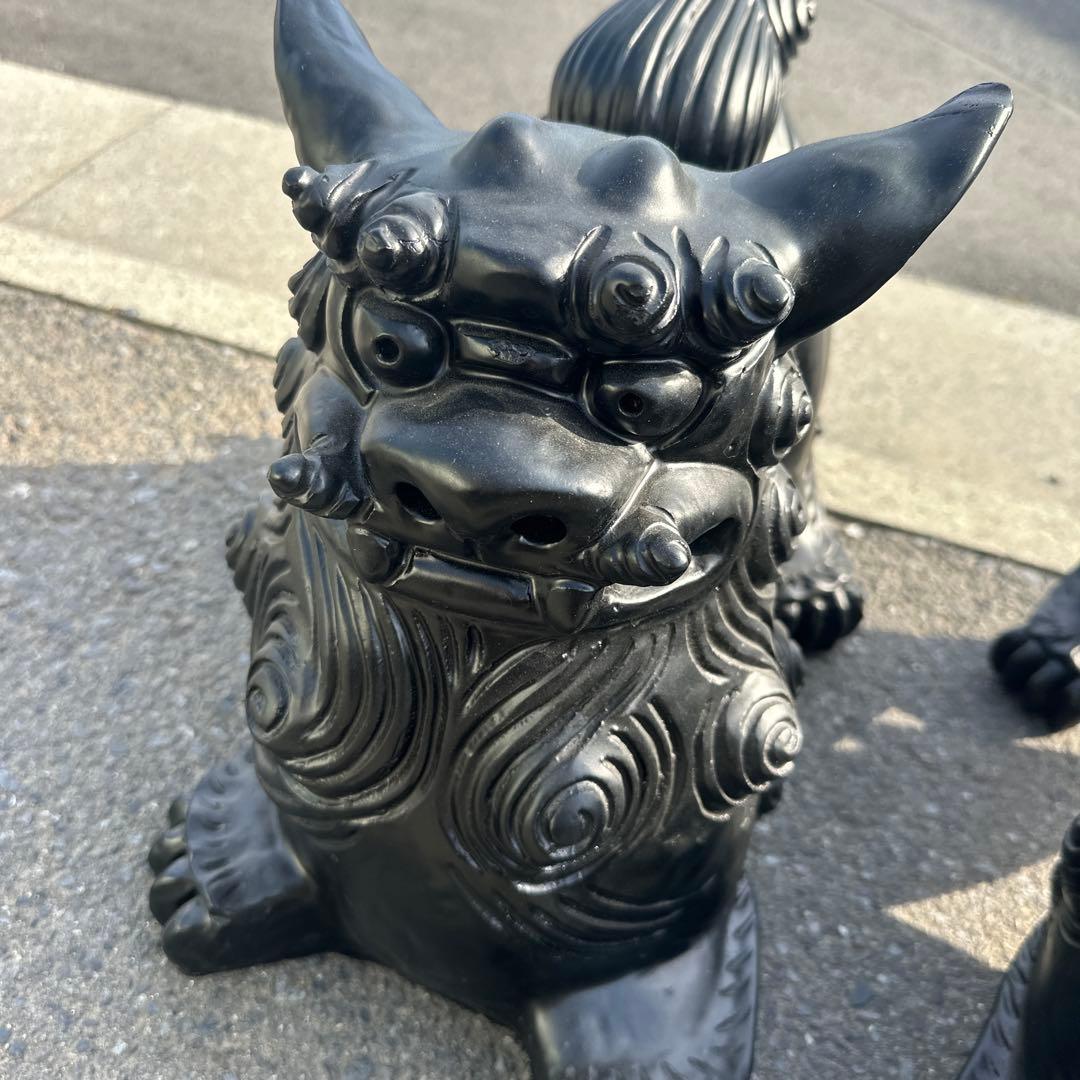 シーサ　シーサー　特大　陶器　大型　沖縄　魔除け　狛犬　置物　縁起物　石敢當