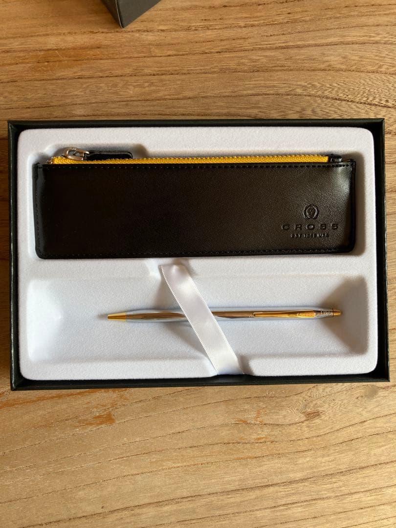 CROSS クロス ボールペン クラシックセンチュリー レザーケース付き