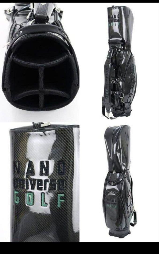 ナノユニバース エナメルキャディーバッグ シルバー FR　新品未使用