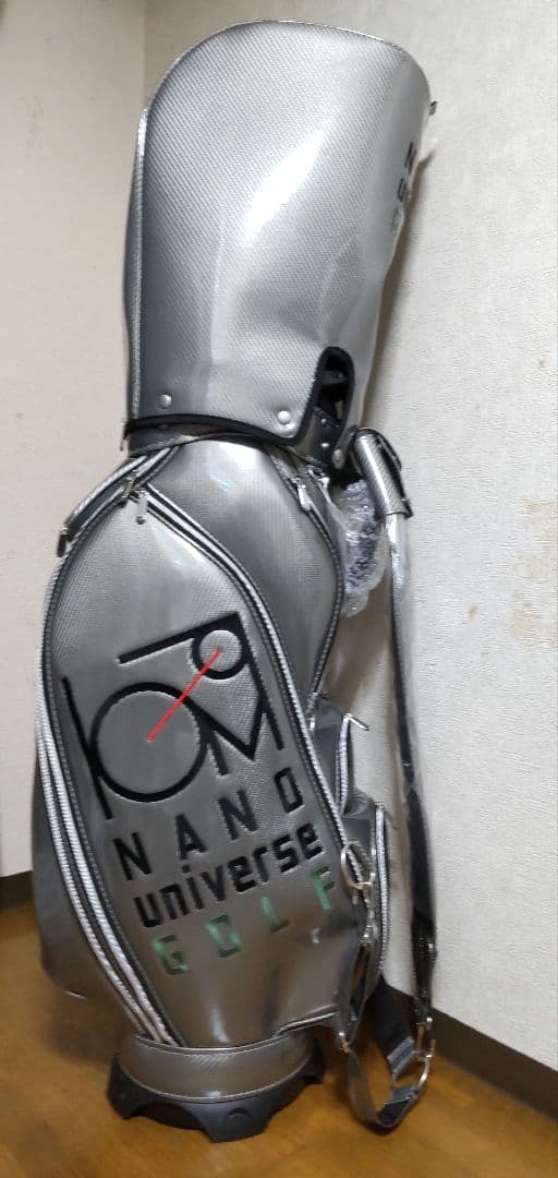 ナノユニバース エナメルキャディーバッグ シルバー FR　新品未使用
