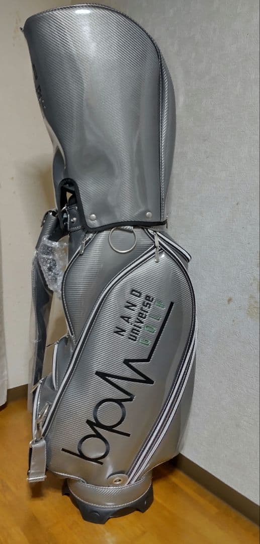 ナノユニバース エナメルキャディーバッグ シルバー FR　新品未使用