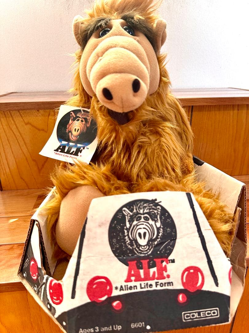 [超希少] ALF アルフ 1986年製 タグ&箱付き ぬいぐるみ ヴィンテージ
