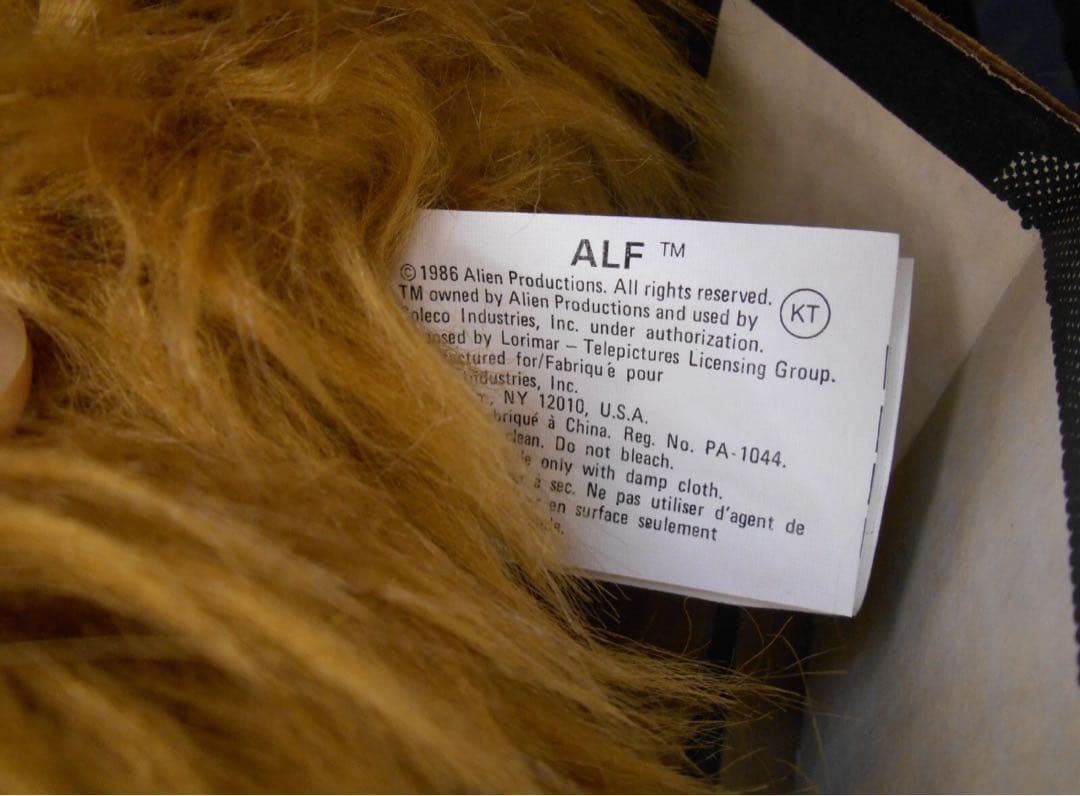 [超希少] ALF アルフ 1986年製 タグ&箱付き ぬいぐるみ ヴィンテージ