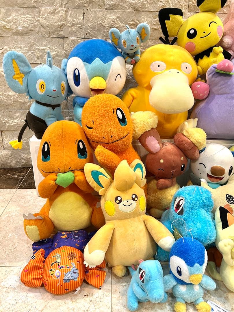 ポケットモンスターぬいぐるみ　ポケモンセンター　ポケモン　ヒトカゲ　ピカチュウ