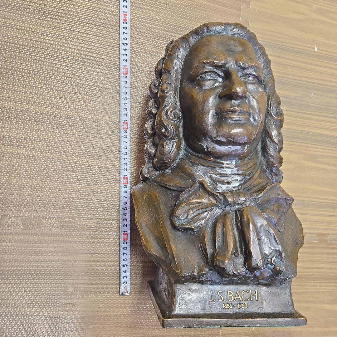 J.S.バッハ ブロンズバスト像　バッハ像（プロンズ風樹脂製）