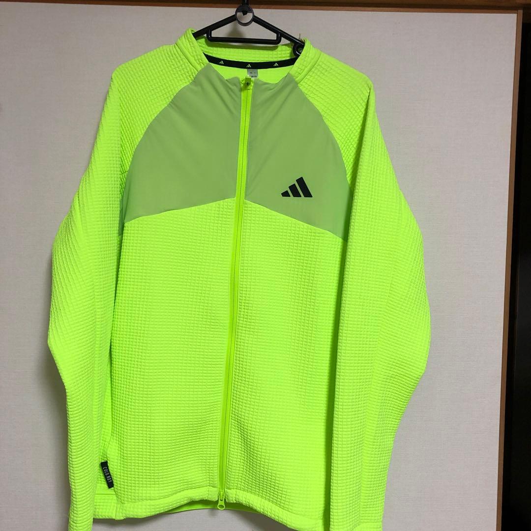 adidas 蛍光イエロー フルジップジャケット　新品