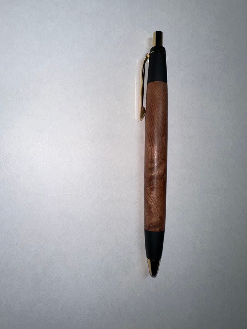 野原工芸　セコイア瘤杢　限定樹種　スタンダードボールペン（ゴールド金具）　正規品