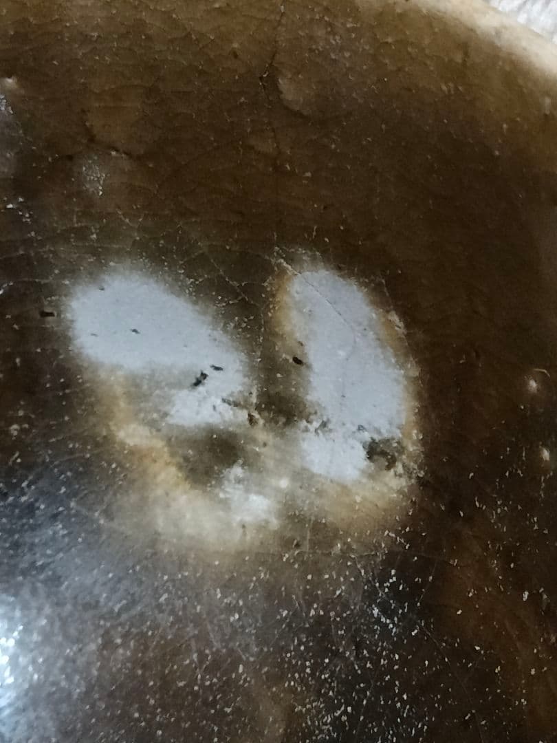 尾呂焼茶碗　江戸時代　瀬戸　鉄釉　黒褐釉　時代物　骨董