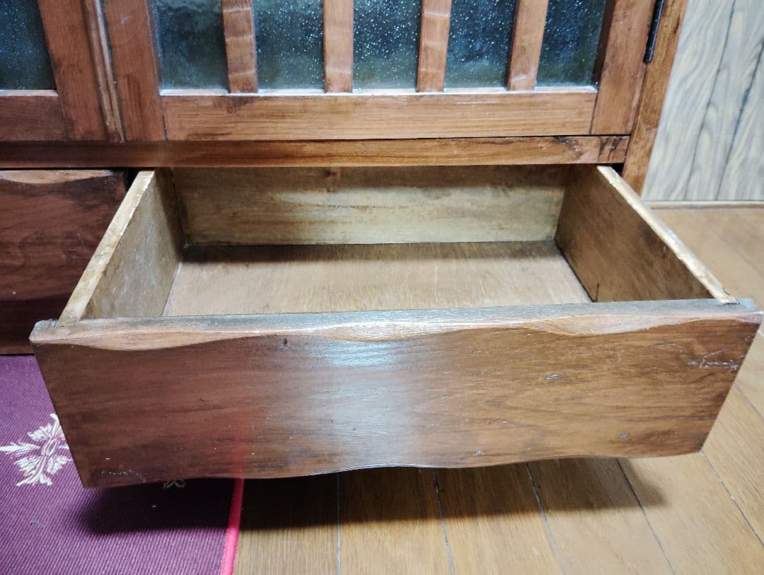 木製キャビネット 中型 スラット扉