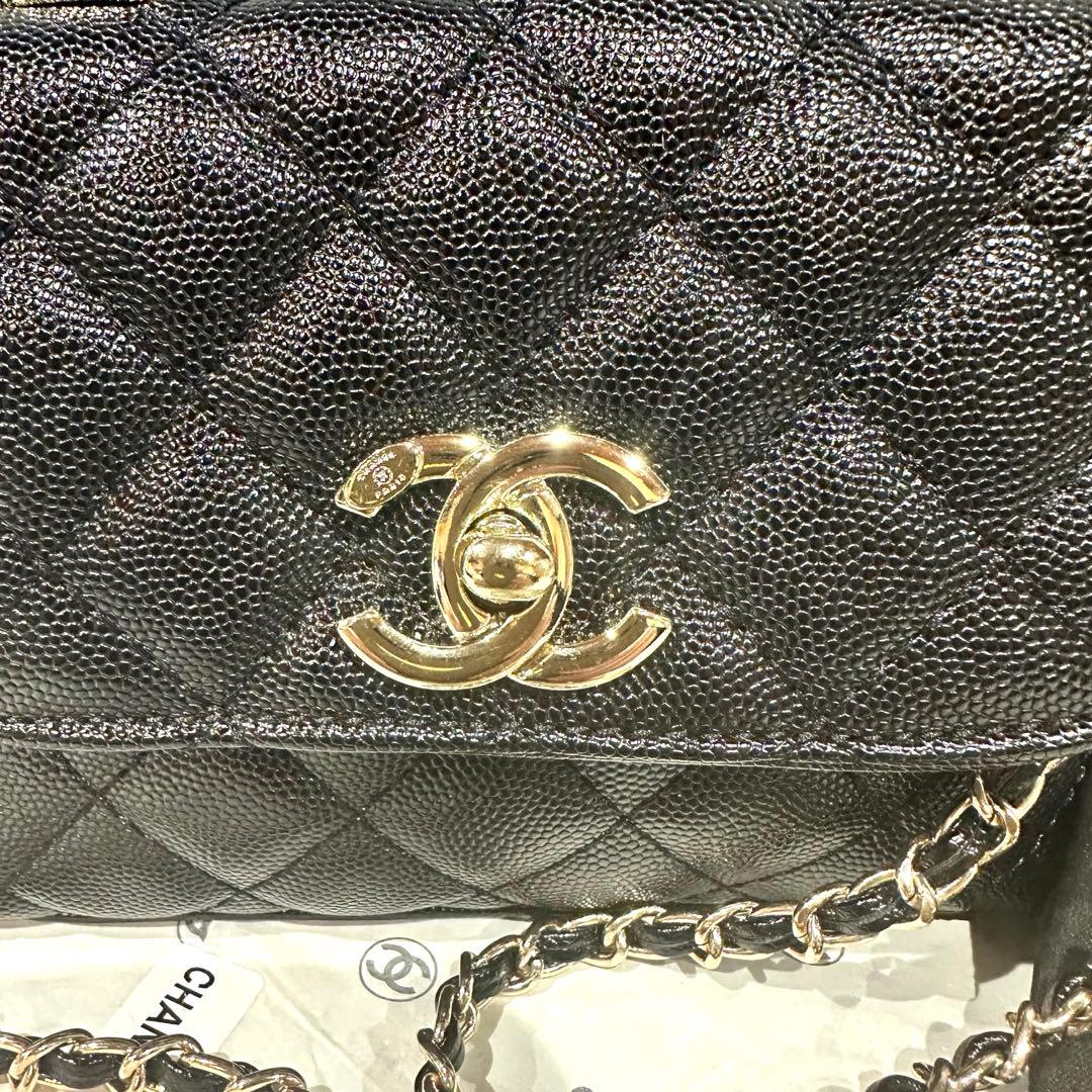 【非売品】シャネル ノベルティ トップハンドル ゴールドチェーンショルダーバッグ
