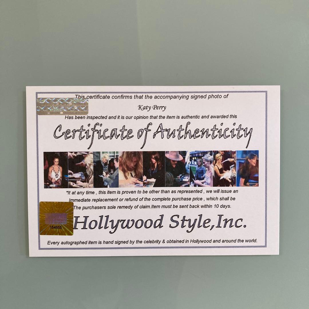 ケイティ・ペリー直筆サイン入り2Lサイズ写真…Katy Perry…