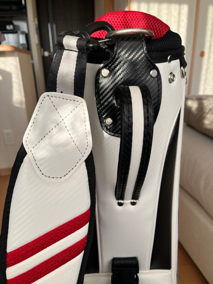 展示品超美品adabat アダバット カートキャディバッグ　ホワイト　9型　軽量