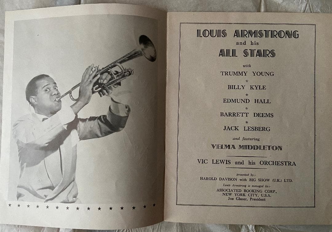 Louis Armstrong （ルイ・アームストロング） 直筆サイン